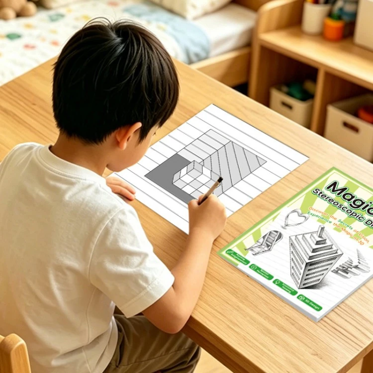 Spanish Edition 3d Stereoscopic Drawing Book